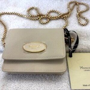 Moncrief London leather "Sloane" mini crossbody NWT